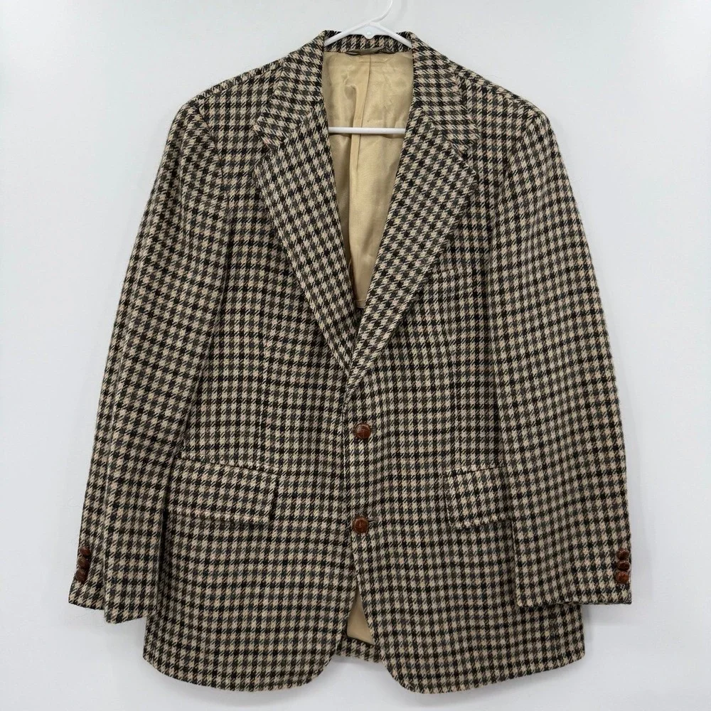 PLEASE READ  Donegal Mist Handwoven Tweed Cashmere & Kid Mohair Coat blazer‎